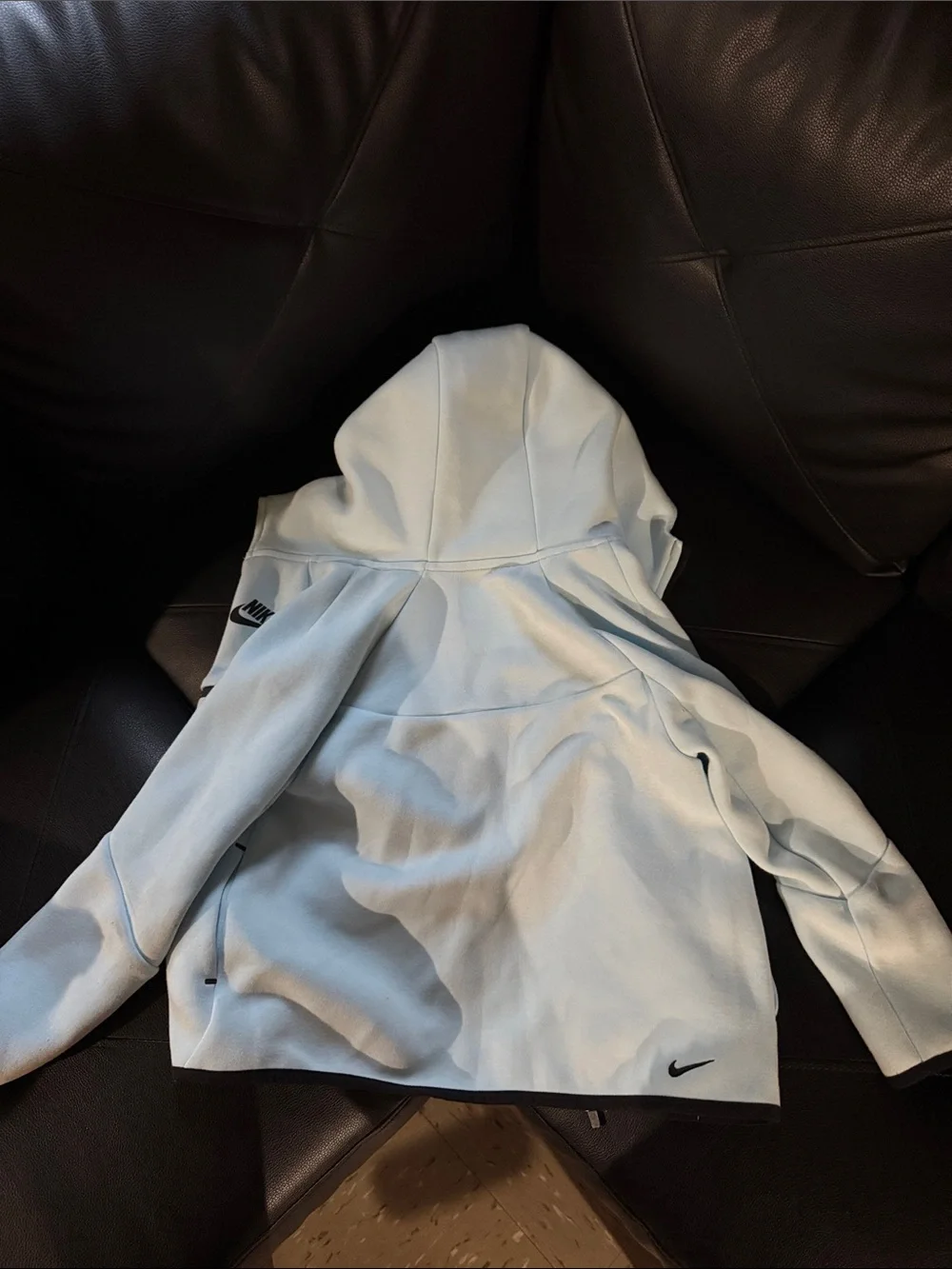 Nike Kids' Light Blue Hooded Jacket